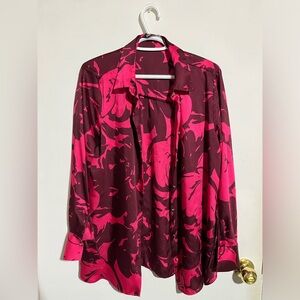 Zara satin shirt